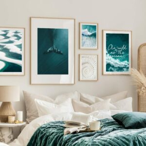 Daedalus Designs - Turquoise Coastal Waves Gallery Wall Canvas Art - Review
