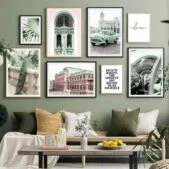 Daedalus Designs - Green Vintage Old Town Peacock Gallery Wall Canvas Art - Review