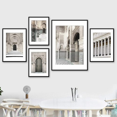 Daedalus Designs - Moroccan Building Architecture Gallery Wall Canvas Art - Review