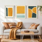 Daedalus Designs - Abstract Geometric Stripe Gallery Wall Canvas Art - Review