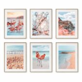 Daedalus Designs - Manarola Swan Peach Blossom Gallery Wall Canvas Art - Review