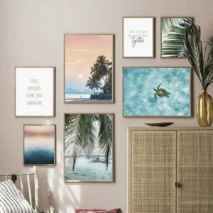 Daedalus Designs - Island Palm Leaf Gallery Wall Canvas Art - Review