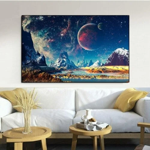 Daedalus Designs - Gaia Interstellar Space Landscape Canvas Art - Review