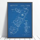 Daedalus Designs - Vintage Snowboard Patent Blueprint Canvas Art - Review