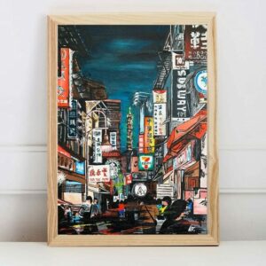 Daedalus Designs - Vintage Taipei City Painting Canvas Art - Review