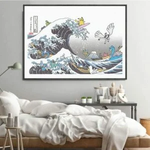 Daedalus Designs - Pokemon in The Great Wave of Kanagawa Canvas Art - Review