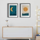 Daedalus Designs - Boho Landscape Moon & Sun Canvas Art - Review