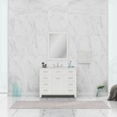 Daedalus Designs - Alya Bath Norwalk 42-inch Bathroom Vanity with Carrara Marble Top - Review