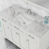 Daedalus Designs - Alya Bath Norwalk 48-inch Bathroom Vanity with Carrara Marble Top - Review
