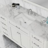 Daedalus Designs - Alya Bath Norwalk 60-inch Single Sink Bathroom Vanity with Carrara Marble Top - Review
