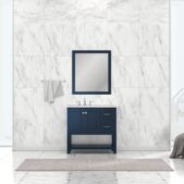Daedalus Designs - Alya Bath Wilmington 36-inch Bathroom Vanity with Carrara Marble Top - Review