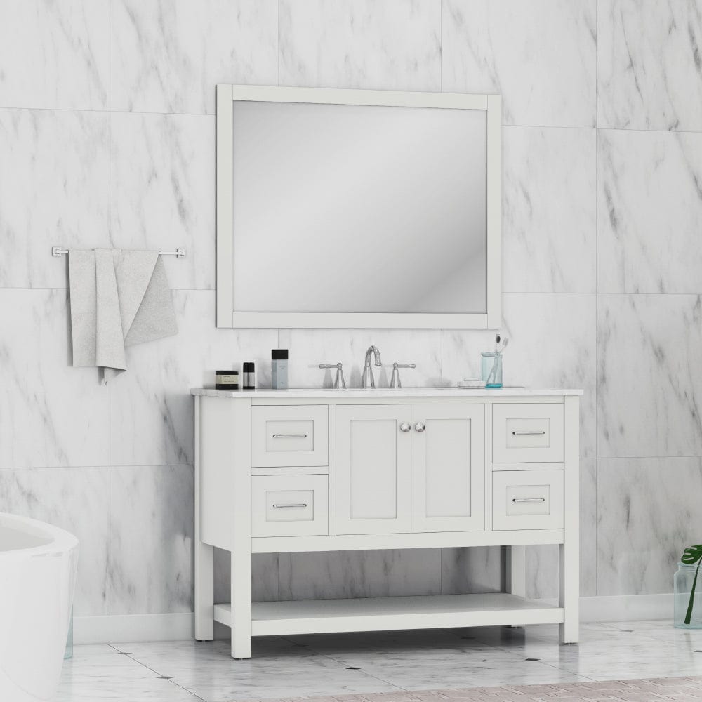 Daedalus Designs - Alya Bath Wilmington 48-inch Bathroom Vanity with Carrara Marble Top - Review
