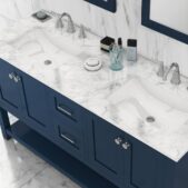 Daedalus Designs - Alya Bath Wilmington 60-inch Double Sink Bathroom Vanity with Carrara Marble Top - Review