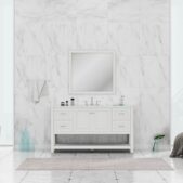 Daedalus Designs - Alya Bath Wilmington 60-inch Single Sink Bathroom Vanity with Carrara Marble Top - Review