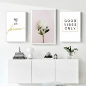 Daedalus Designs - Good Vibes Love Words Gallery Wall Canvas Art - Review