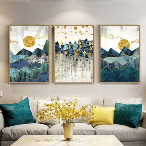 Daedalus Designs - Nordic Abstract Geometric Mountain Painting - Review