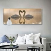 Daedalus Designs - Love Couple of Swan Canvas Art - Review