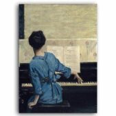 Daedalus Designs - Vintage Girl Playing Piano Painting Canvas Art - Review