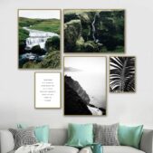 Daedalus Designs - Waterfall Cliff Gallery Wall Canvas Art - Review