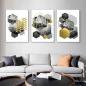Daedalus Designs - Geometric Forest Color Block Gallery Wall Canvas Art - Review
