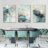Daedalus Designs - Minimalist Turquoise Marble Canvas Art - Review