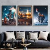 Daedalus Designs - Planet Rocket Spaceship Astronaut Canvas Art - Review