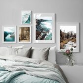 Daedalus Designs - Mountain Lake Blue Sea Cliff Canvas Art - Review