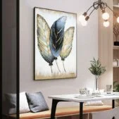 Daedalus Designs - Abstract Golden Feather Canvas Art - Review