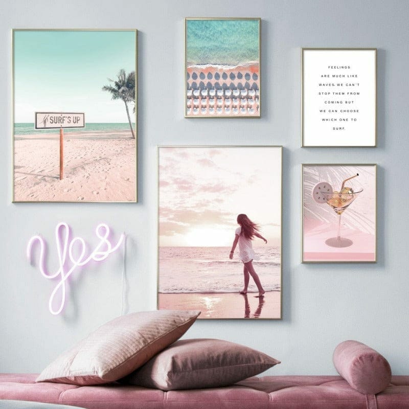 Daedalus Designs - Beach Girl Summer Vibe Gallery Wall Canvas Art - Review