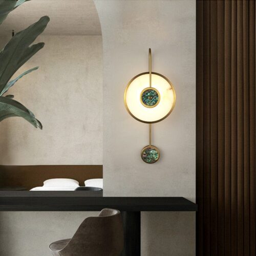 Daedalus Designs - Nordic Emerald Marble Round Wall Lamp - Review