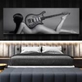 Daedalus Designs - Sexy Nude Woman with Guitar Canvas Art - Review