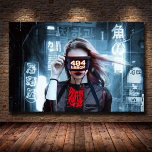 Daedalus Designs - Cyberpunks 404 Error Visor Canvas Art - Review
