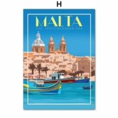 Daedalus Designs - City View Rome Malta Seoul Japan Norway Canvas Art - Review