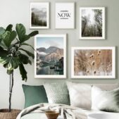 Daedalus Designs - Nature Mountain Lakeview Gallery Wall Canvas Art - Review