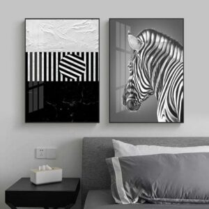 Daedalus Designs - Abstract Black White Line Zebra Canvas Art - Review