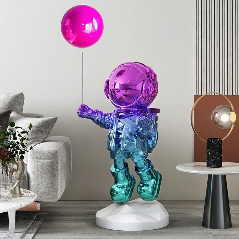 Louis Vuitton Astronaut Holding A Bunch Of Balloons Black Luxury