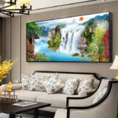 Daedalus Designs - Waterfall Landscape Painting Canvas Art - Review