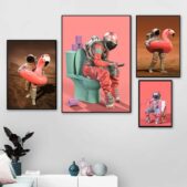 Daedalus Designs - Space Astronaut on Toilet Sitting Canvas Art - Review