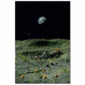 Daedalus Designs - Surrealism Astronaut Flower Bed Canvas Art - Review