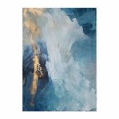 Daedalus Designs - Blue Gold Liquid Marble Canvas Art - Review