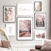 Daedalus Designs - Pink Sakura Town Gallery Wall Canvas Art - Review