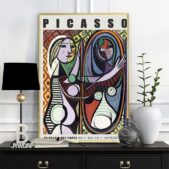 Daedalus Designs - Pablo Picasso Exhibition Poster Canvas Art | Portrait Of Dora Maar | Surrealism Wall Art | Girl Before A Mirror - Review
