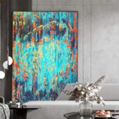 Daedalus Designs - Abstract Orange Blue Canvas Art - Review