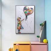 Daedalus Designs - Graffiti Banksy's Girl Chasing Balloons Canvas Art - Review