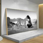 Daedalus Designs - Nude African Beauty With Leopard Canvas Art - Review
