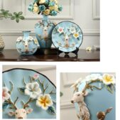 Daedalus Designs - Vintage Ceramic Vase & Plate - 3Pcs/Set - Review