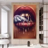 Daedalus Designs - Sexy Lady Wet Lips Canvas Art - Review