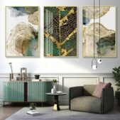 Daedalus Designs - Golden Emerald Leaf Trail Canvas Art - Review