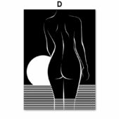 Daedalus Designs - Curvy Nude Woman Silhouette Gallery Wall Canvas Art - Review