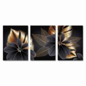 Daedalus Designs - Black Golden Leaf Canvas Art - Review